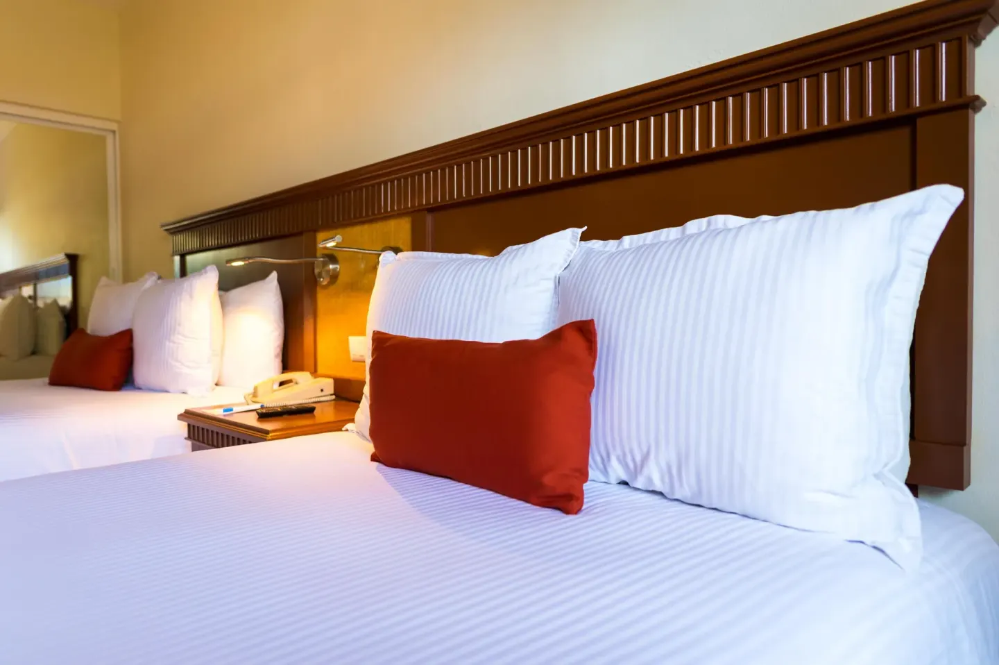 Superior Pool View Room with two beds at The Reef Coco Beach Resort & Spa