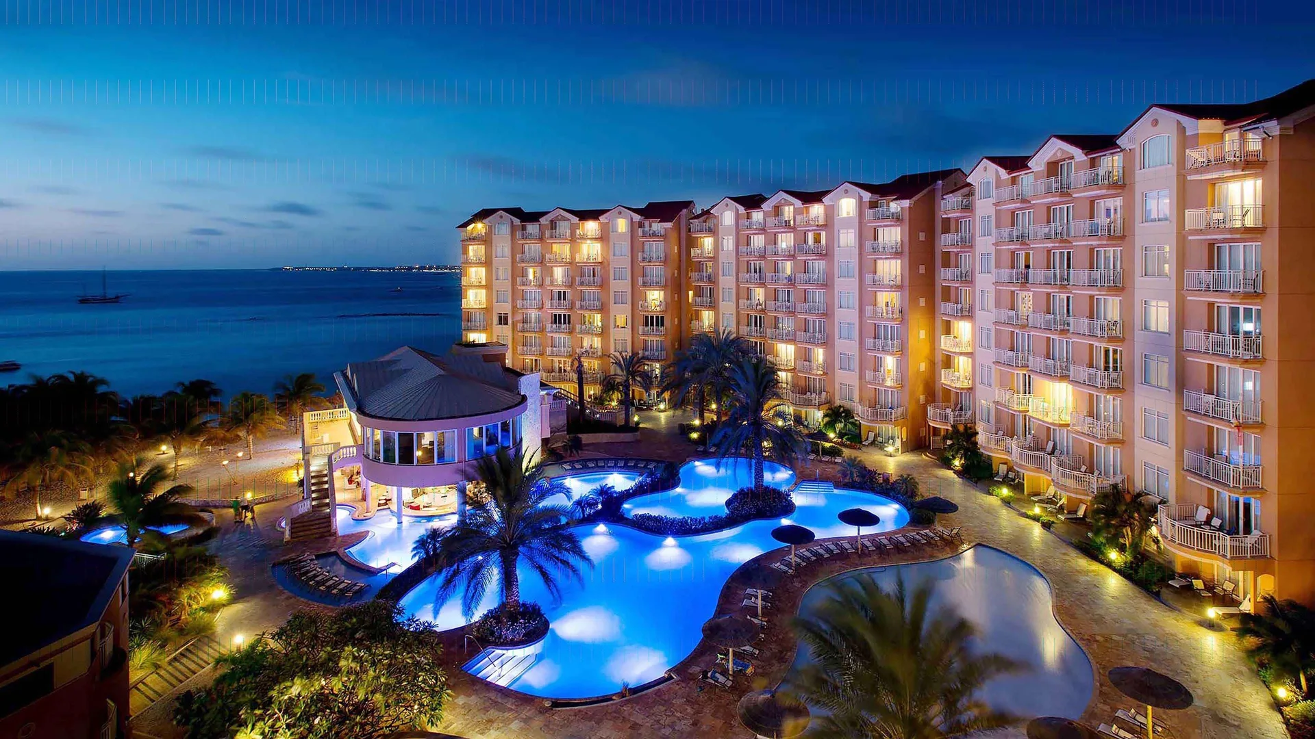 Divi Aruba Phoenix Beach Resort with beachfront towers, pools and Palm Beach location