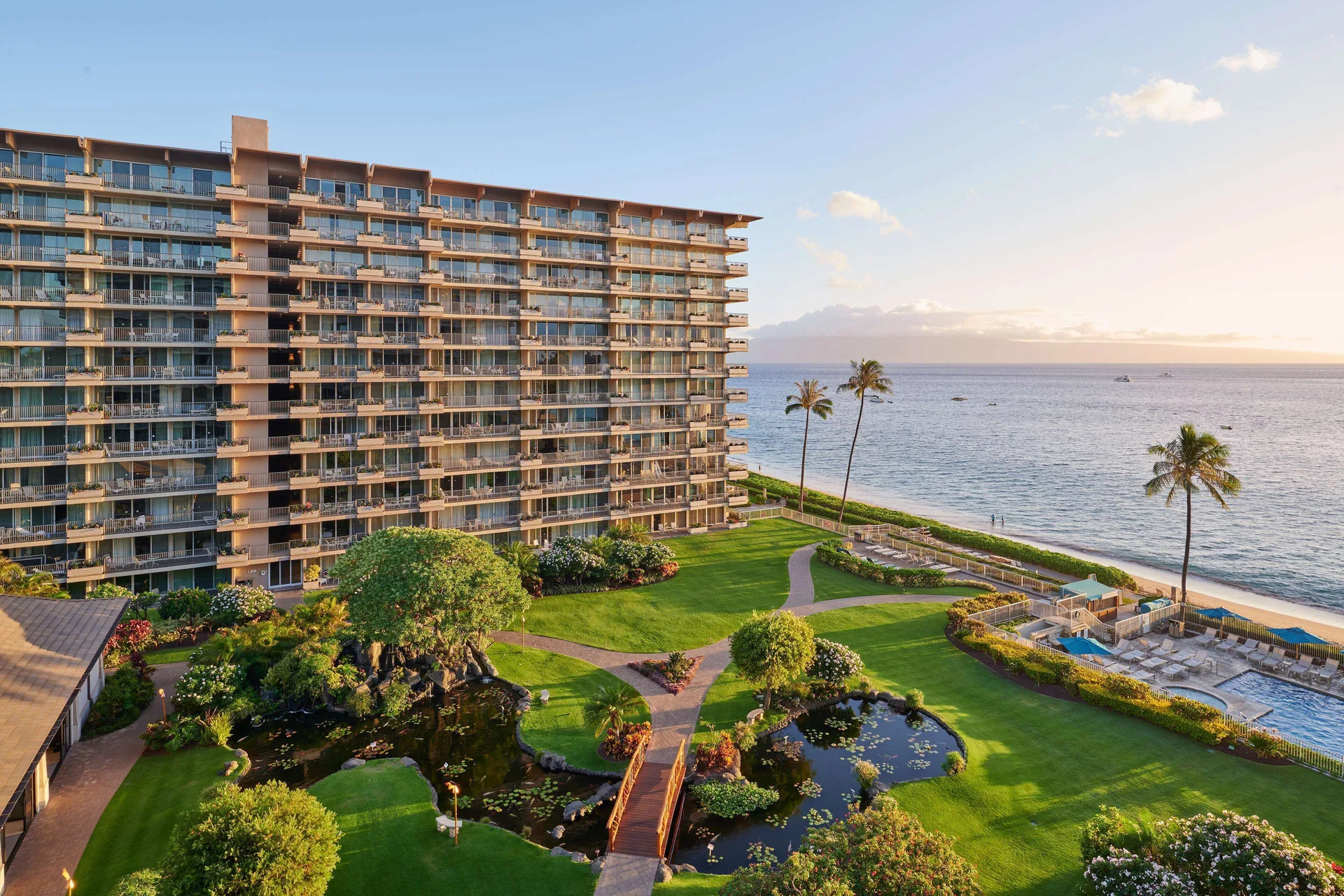 Aston at The Whaler on Kaanapali Beach condominium resort with ocean views and beachfront access