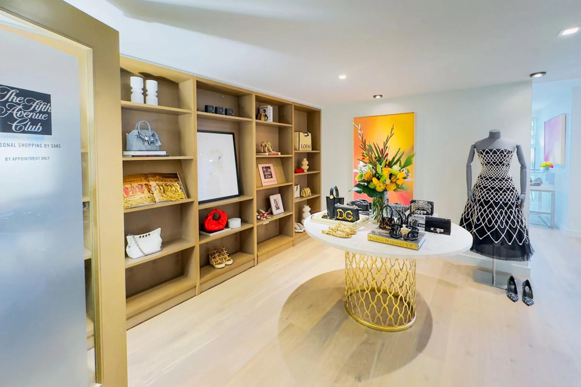 Boutique shopping room with display shelves at The Ritz-Carlton Residences, Waikiki Beach.
