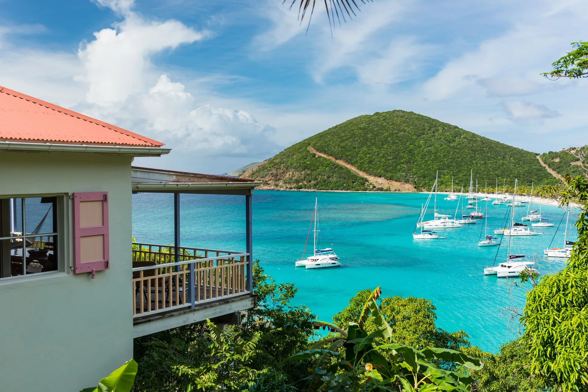 White Bay Villas and Beach Club Jost Van Dyke hillside villas near white sand beach