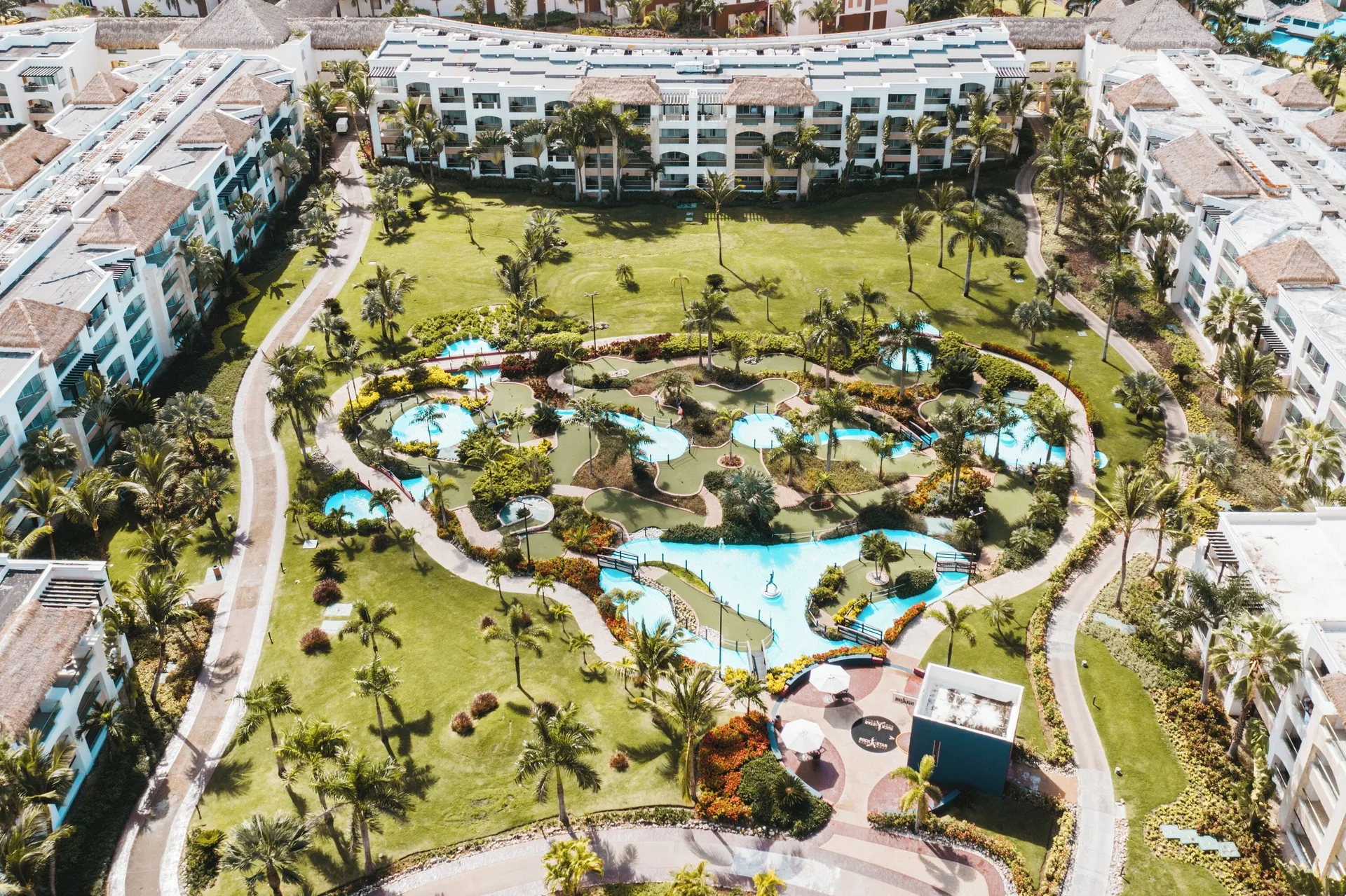 Hard Rock Hotel & Casino Punta Cana all-inclusive resort with expansive pools, entertainment venues, and beachfront setting in the Dominican Republic.
