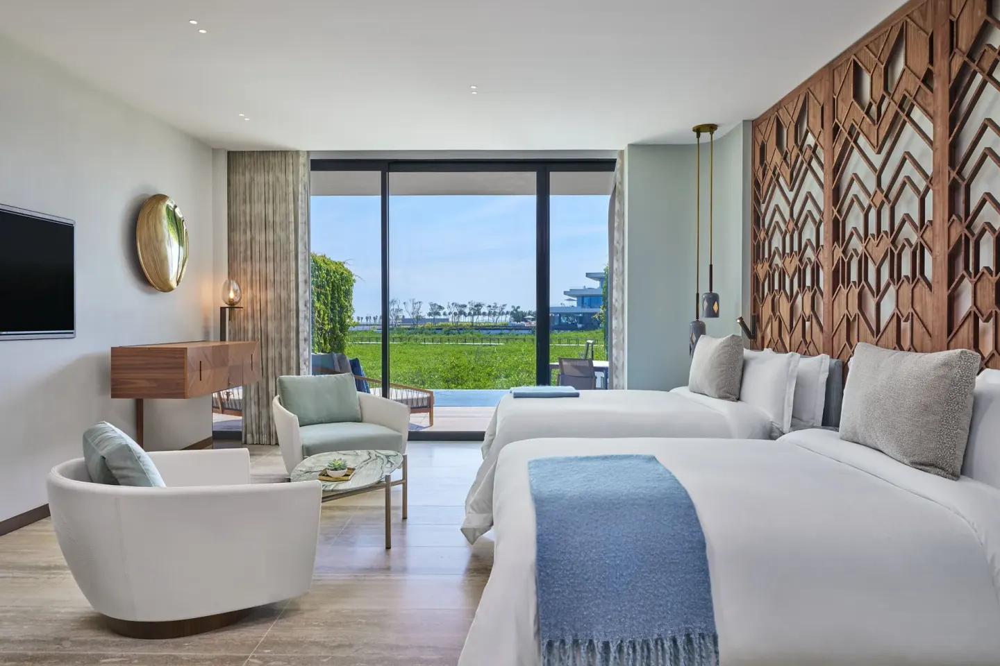 Two-bed Grand Room with terrace and private pool at The St. Regis Kanai Resort, Riviera Maya.