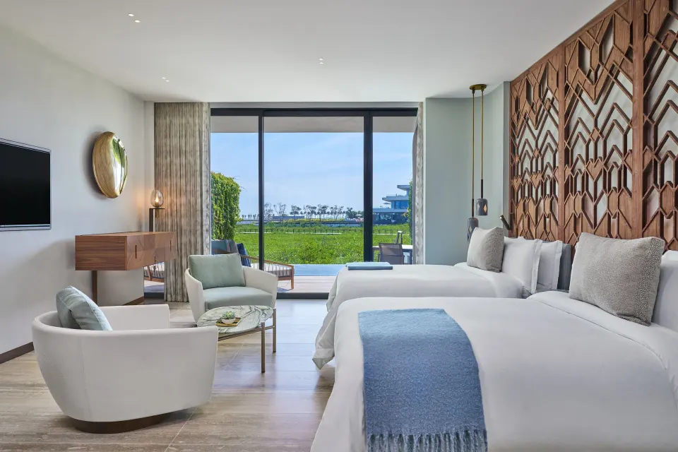 Two-bed Grand Room with terrace and private pool at The St. Regis Kanai Resort, Riviera Maya.