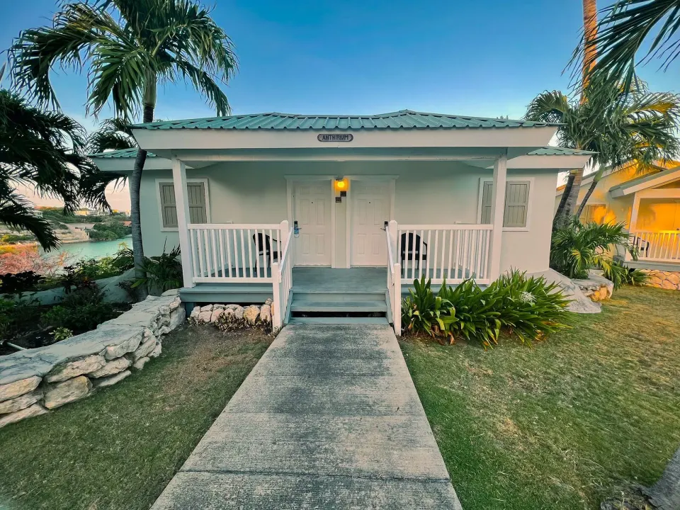 Waterfront suite exterior cottage entrance at The Verandah Antigua.