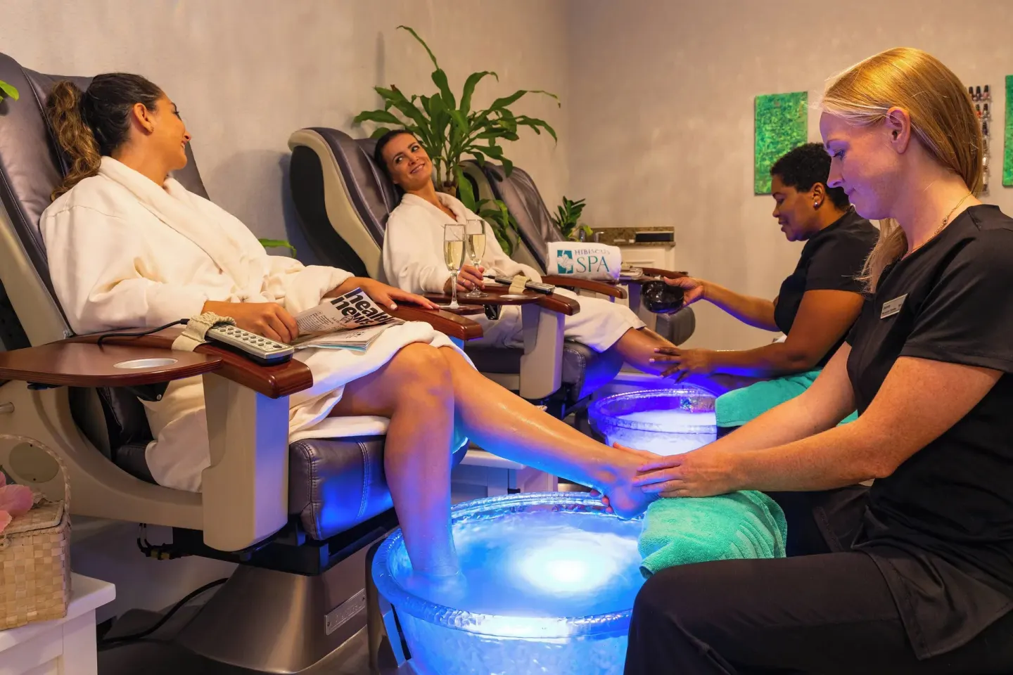 Spa pedicure service at The Westin Grand Cayman Seven Mile Beach Resort & Spa.