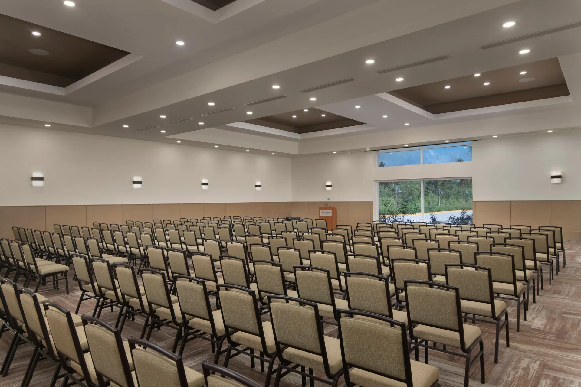 Theater-style meeting room seating at The Westin Puntacana Resort.