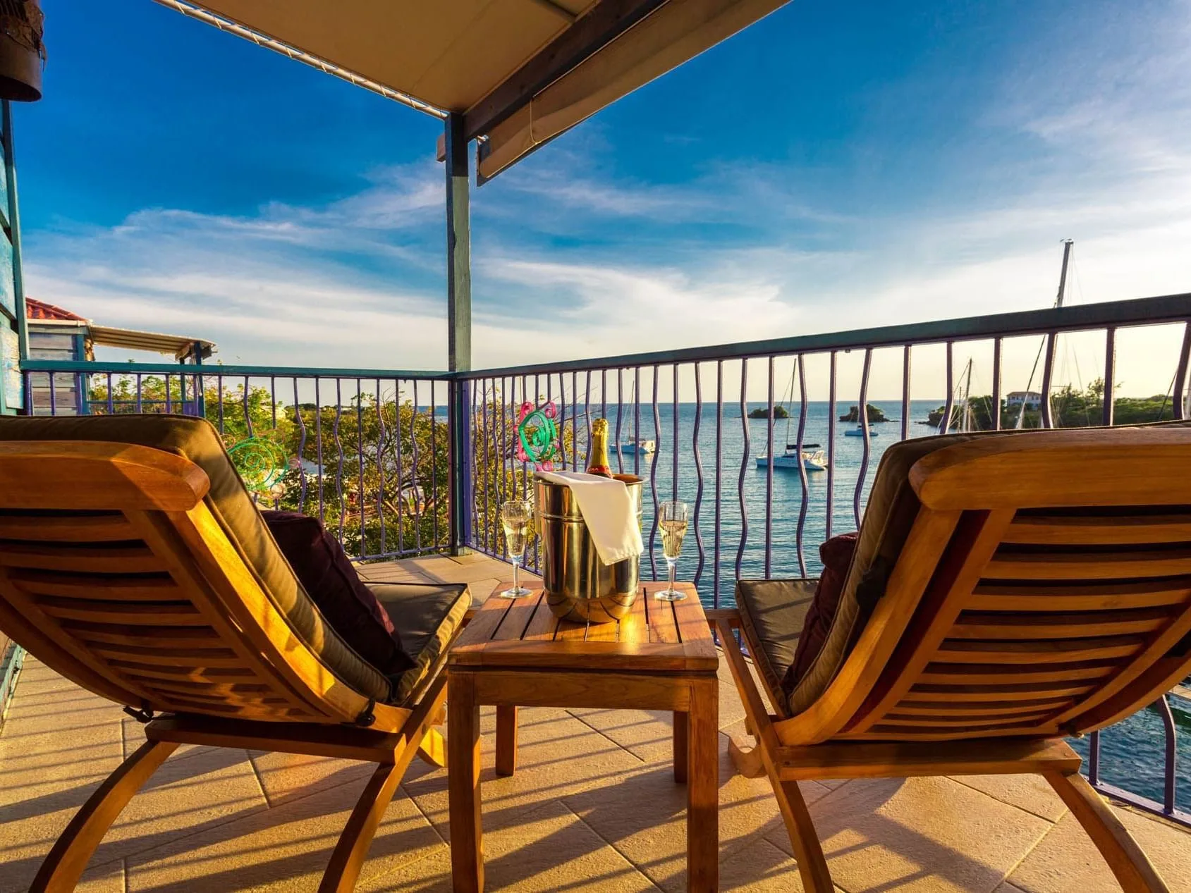 Inside the Water Front Suites at True Blue Bay Resort — from the hotel's own gallery.
