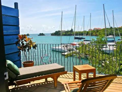 Inside the Water Front Suites at True Blue Bay Resort — from the hotel's own gallery.