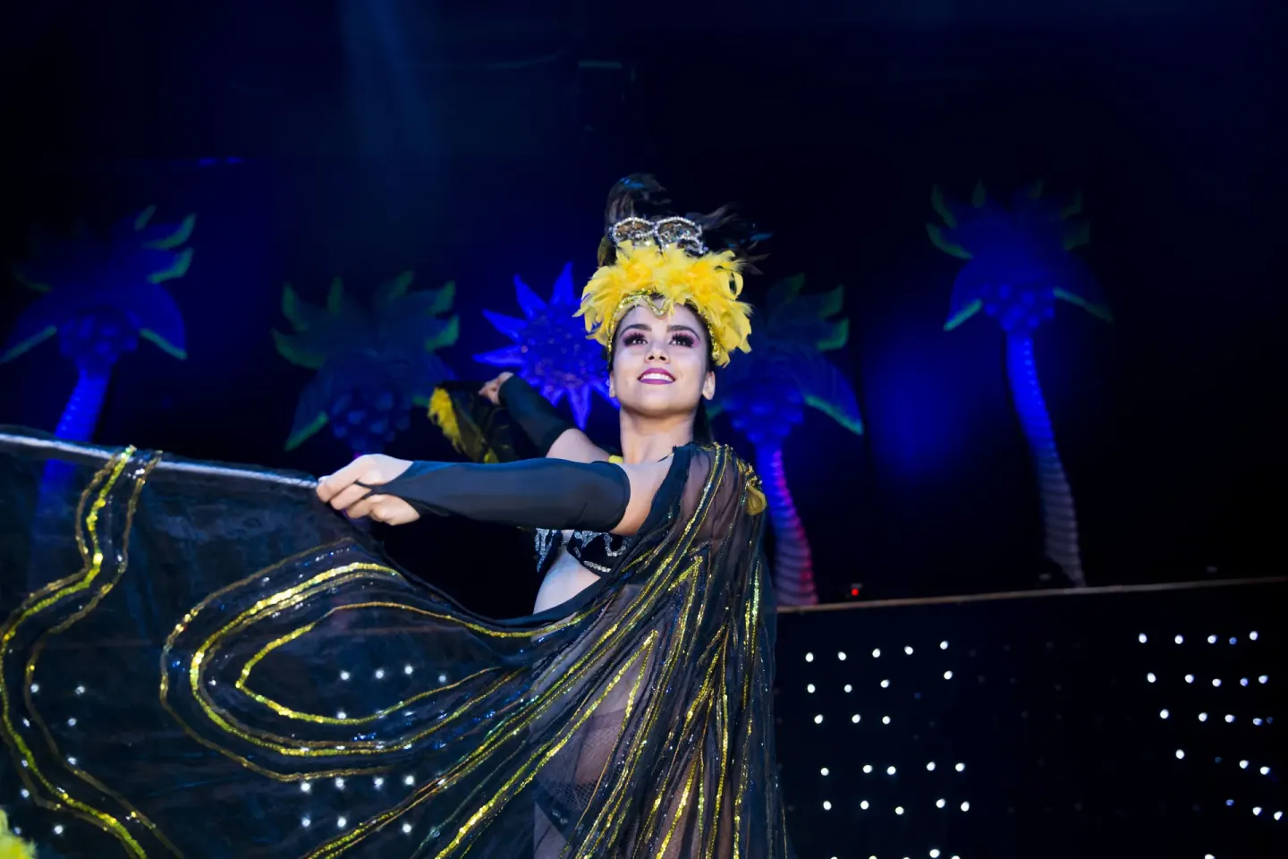 Costumed stage performer at Vamar Vallarta Marina and Beach Resort.