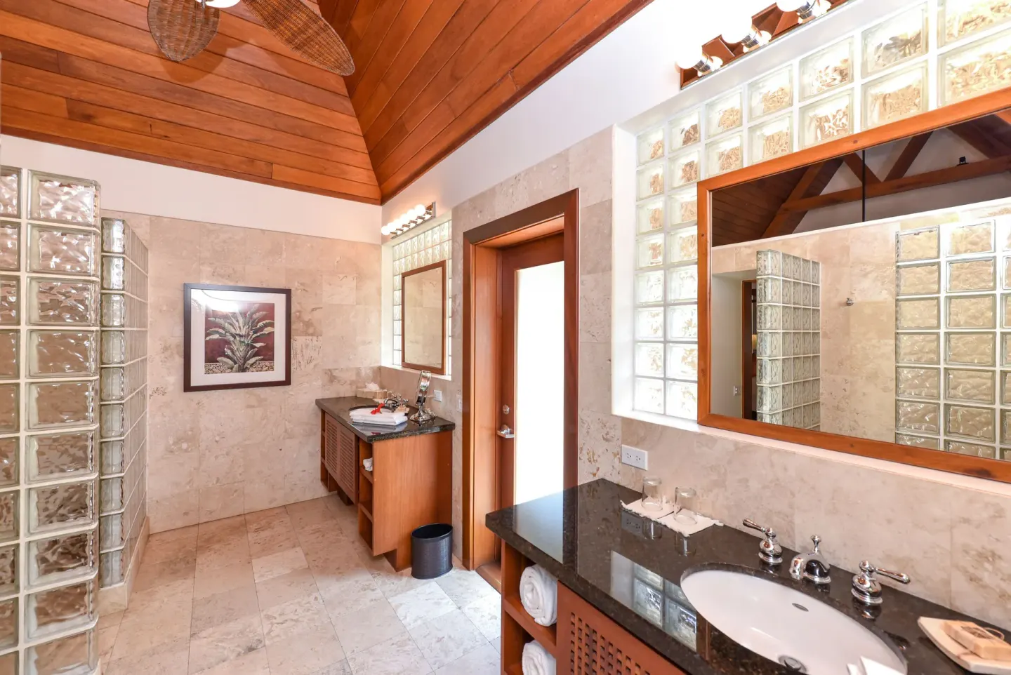 2 Bedroom Luxury Villa bathroom with double vanities at Victoria House Resort & Spa.