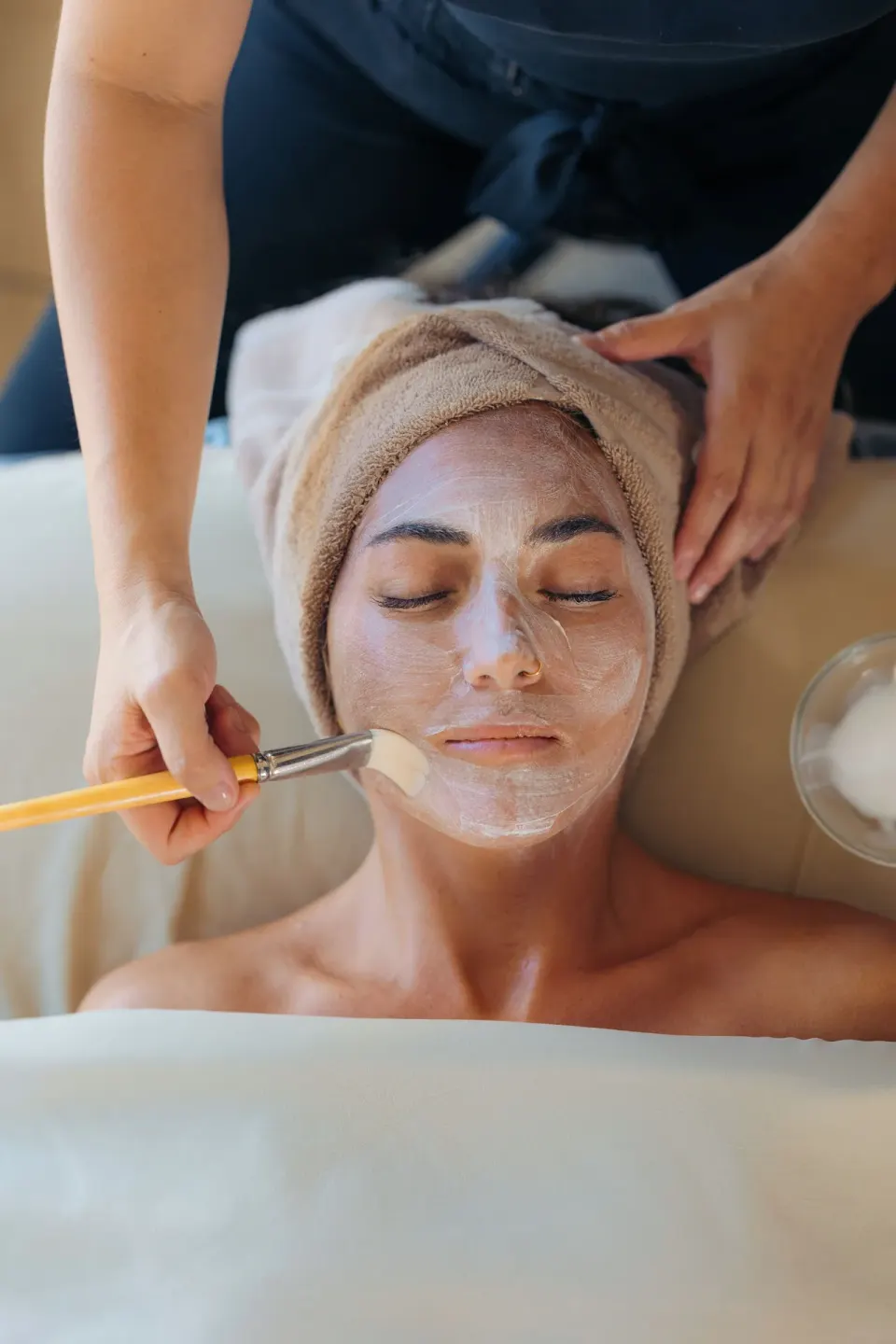 A guest receives a facial treatment at Waikiki Beach Marriott Resort & Spa.