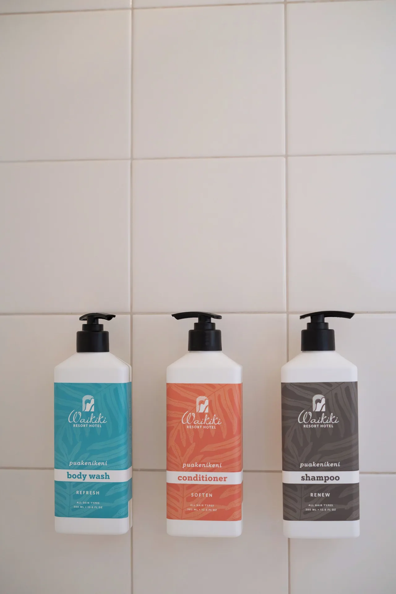 Superior Studio with Den shower dispensers at Waikiki Resort Hotel.