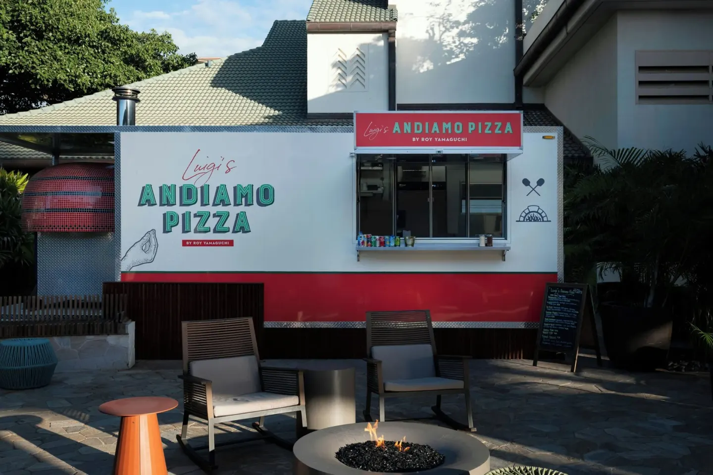 Luigi's Andiamo Pizza Kitchen exterior at Wailea Beach Resort - Marriott, Maui.