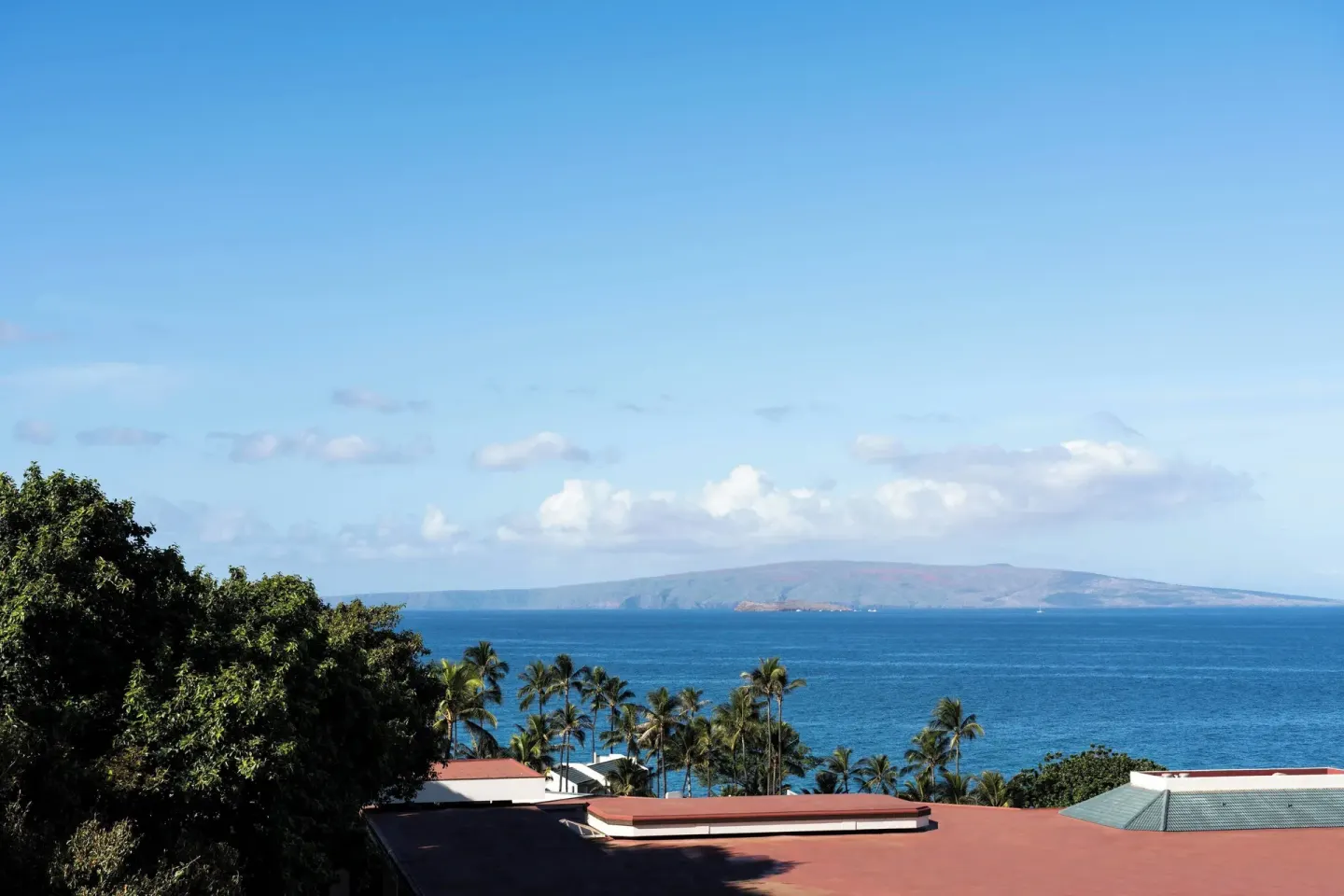 Ocean and island view from a junior suite at Wailea Beach Resort - Marriott, Maui.