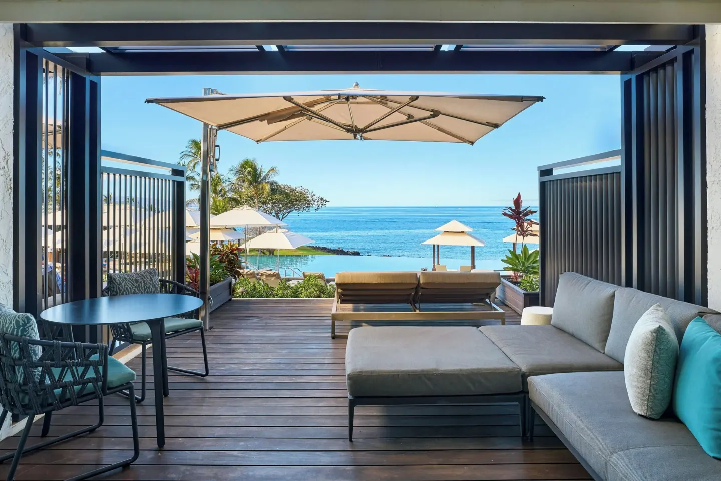 Premium ground-floor sundeck with ocean view at Wailea Beach Resort - Marriott, Maui.