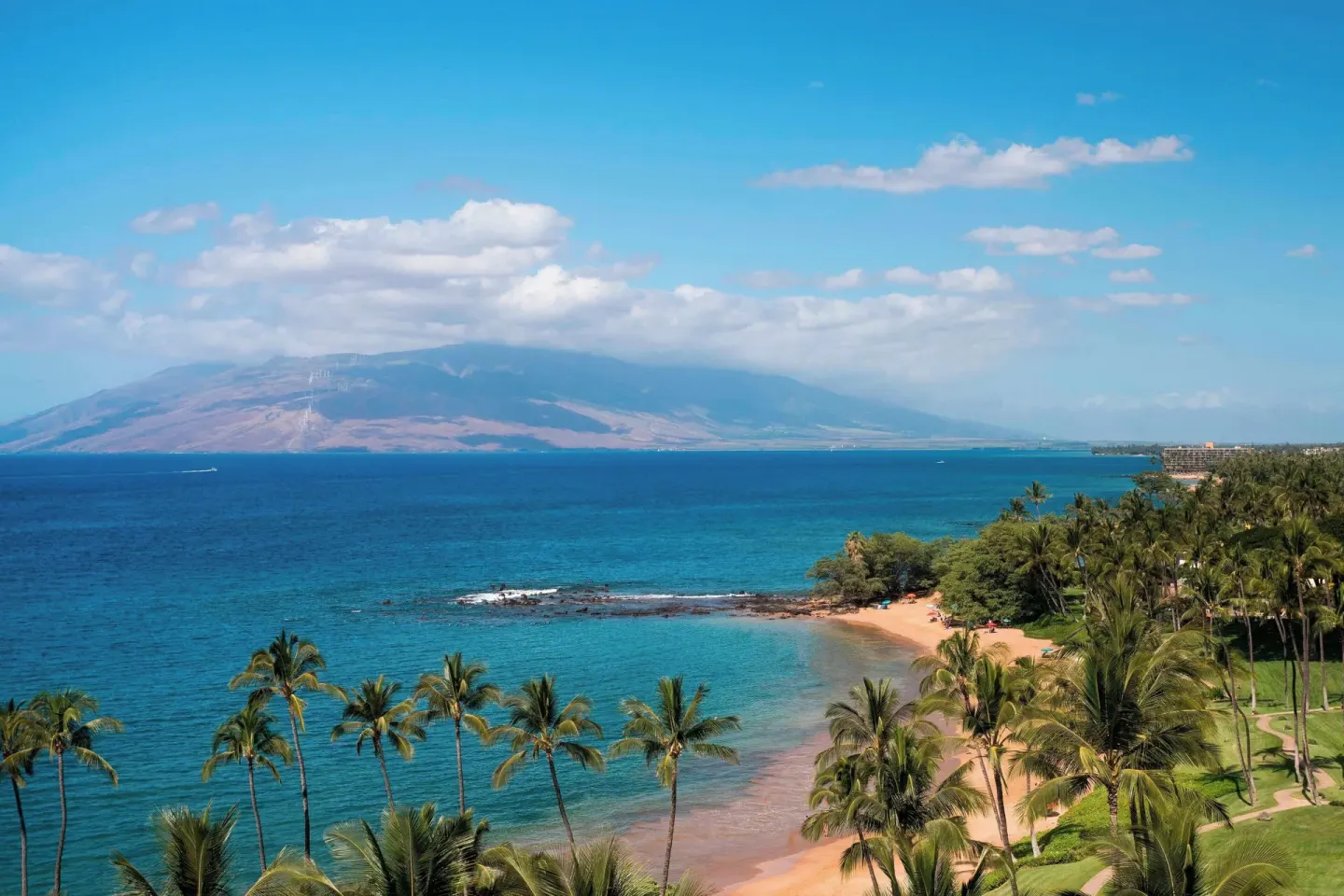 Ocean and beach view from the suite at Wailea Beach Resort - Marriott, Maui.