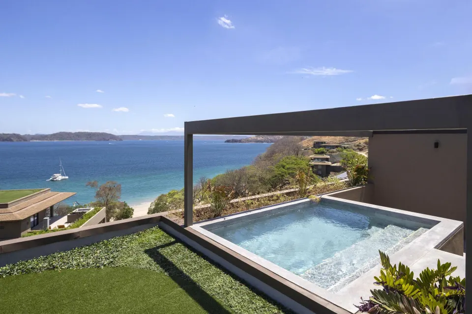 Ocean View 1 Bedroom Villa plunge pool and bay view at Waldorf Astoria Costa Rica Punta Cacique.