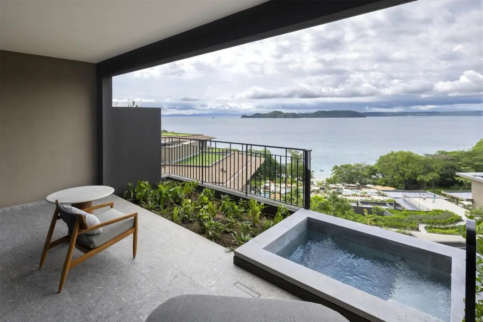 Ocean View 2 Queens Room plunge pool terrace at Waldorf Astoria Costa Rica Punta Cacique.