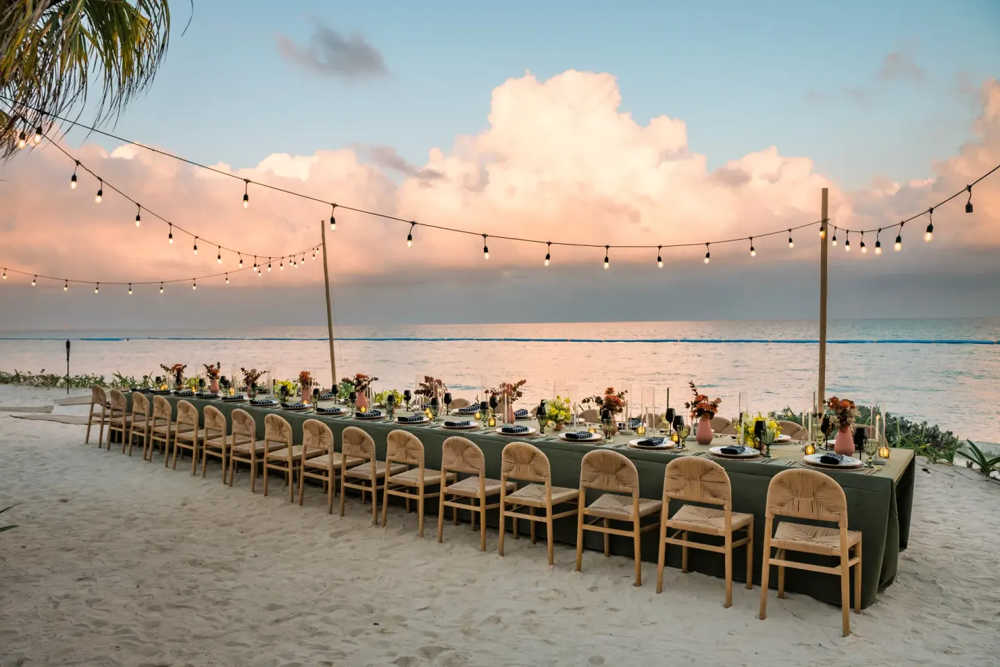 Beachfront/Outdoor Terrace Venue at Waldorf Astoria Riviera Maya