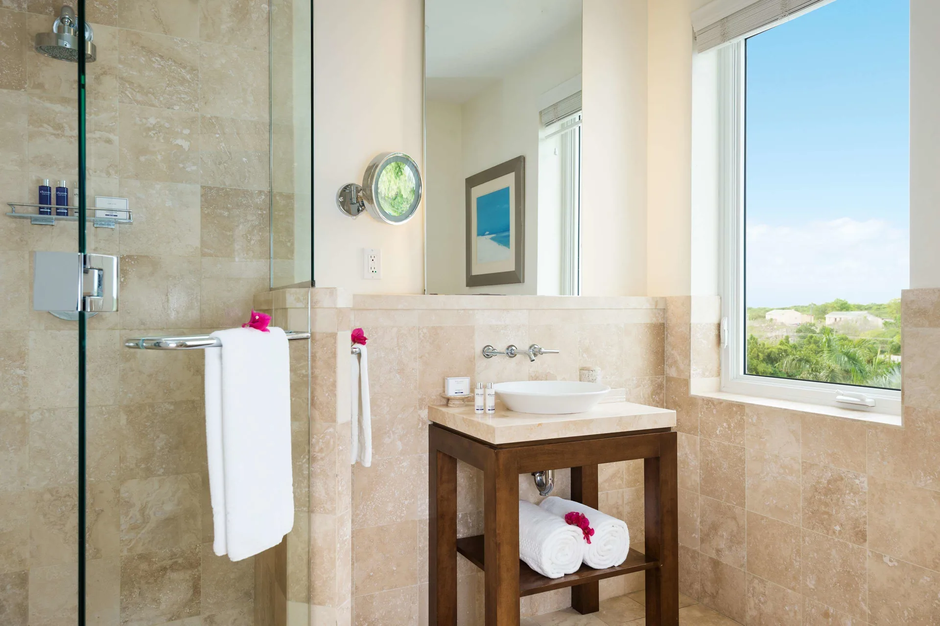 Oceanfront Luxury Four Bedroom Suite at West Bay Club with expansive layout, luxury finishes, and beachfront Grace Bay views in Turks and Caicos.