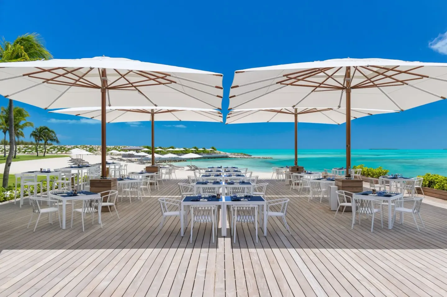 Land + Sea Waterfront Restaurant Venue at Wymara Resort and Villas