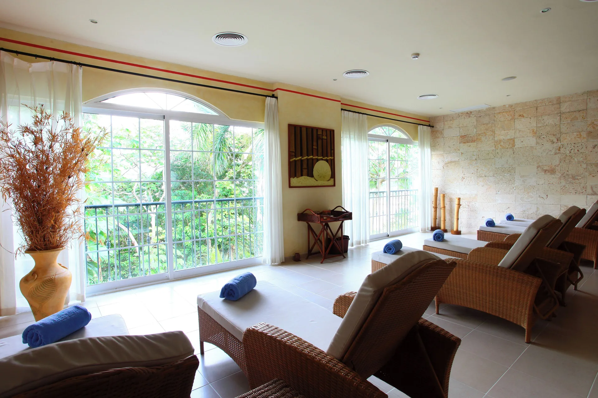 Eurostars Grand Cayacoa hillside oceanview hotel overlooking Samana Bay with beach access