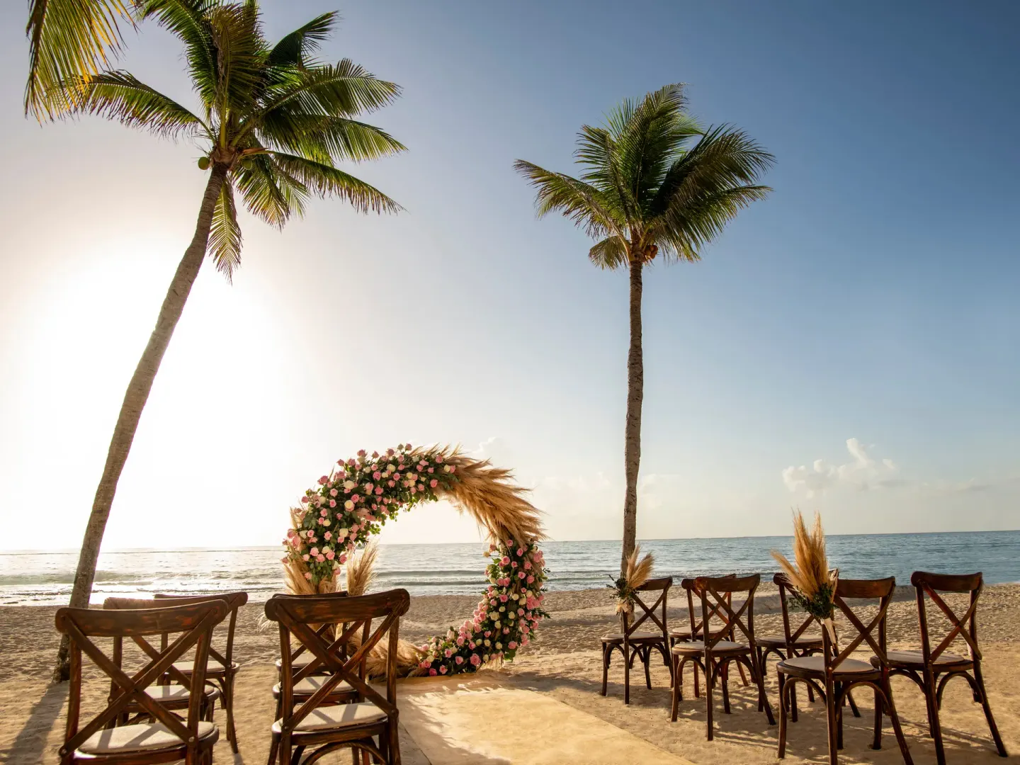 Oceanfront/Beachfront Ceremony Site Venue at Wyndham Alltra Samana Resort