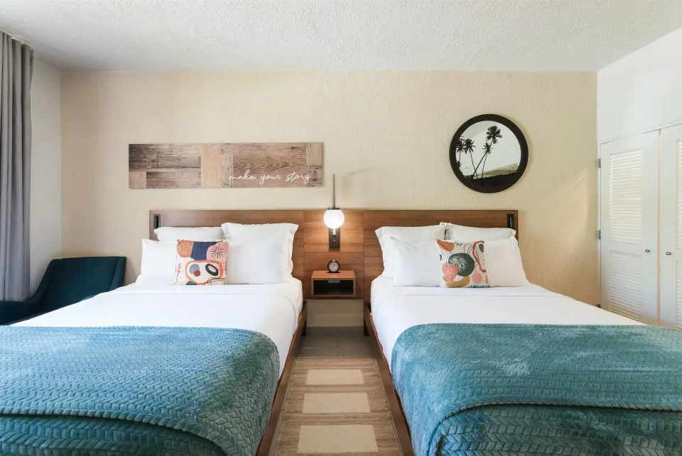 Poolside non-smoking room with two beds at Wyndham Palmas Beach and Golf Boutique Resort.