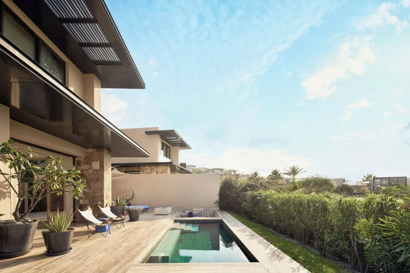 Private terrace with plunge pool at Zadún, a Ritz-Carlton Reserve, Los Cabos.