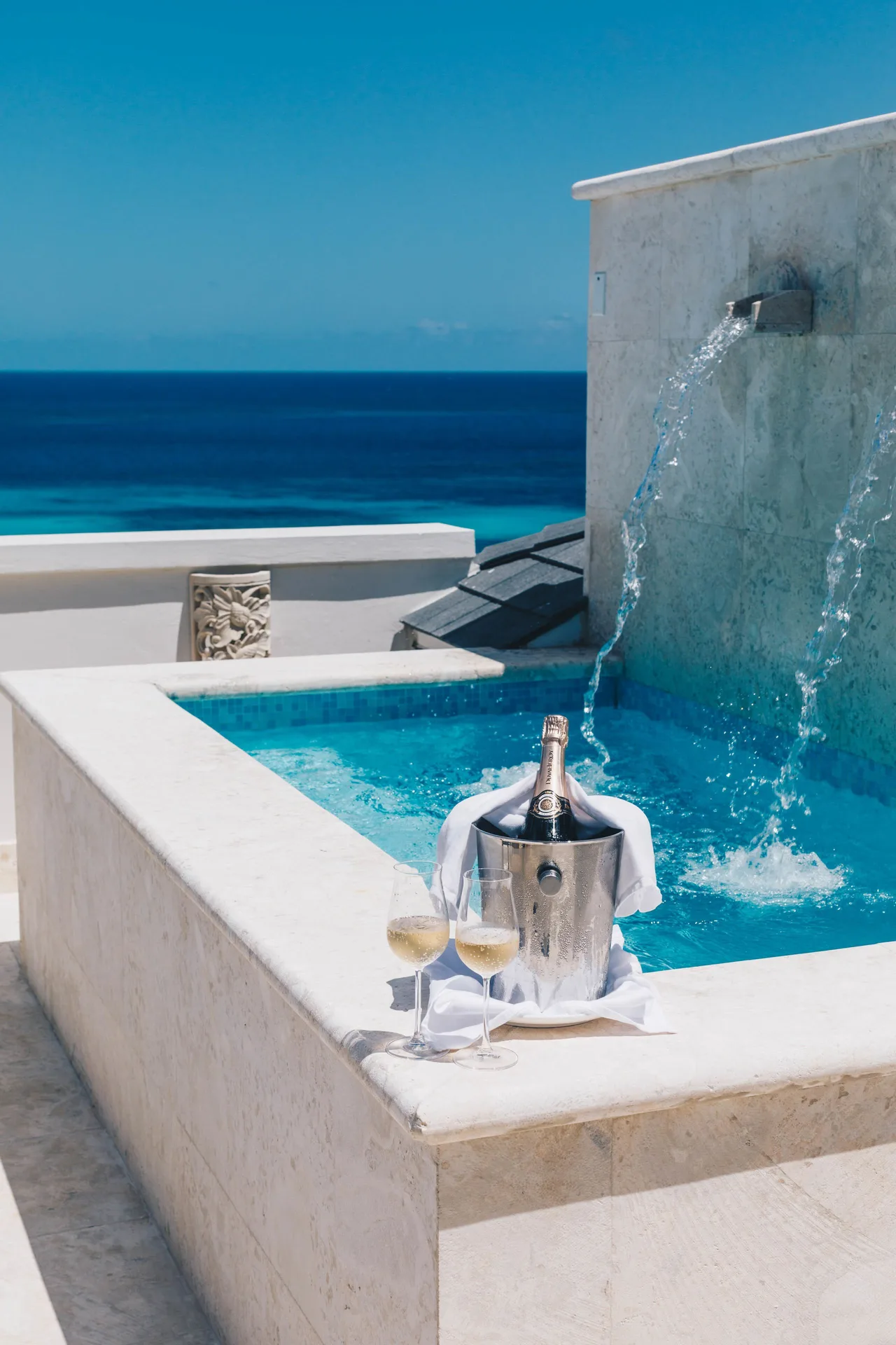 3 Bedrooms Presidential Suite Ocean Front at Zemi Beach House with luxury furnishings, private terrace, and oceanfront views on Shoal Bay East Anguilla.