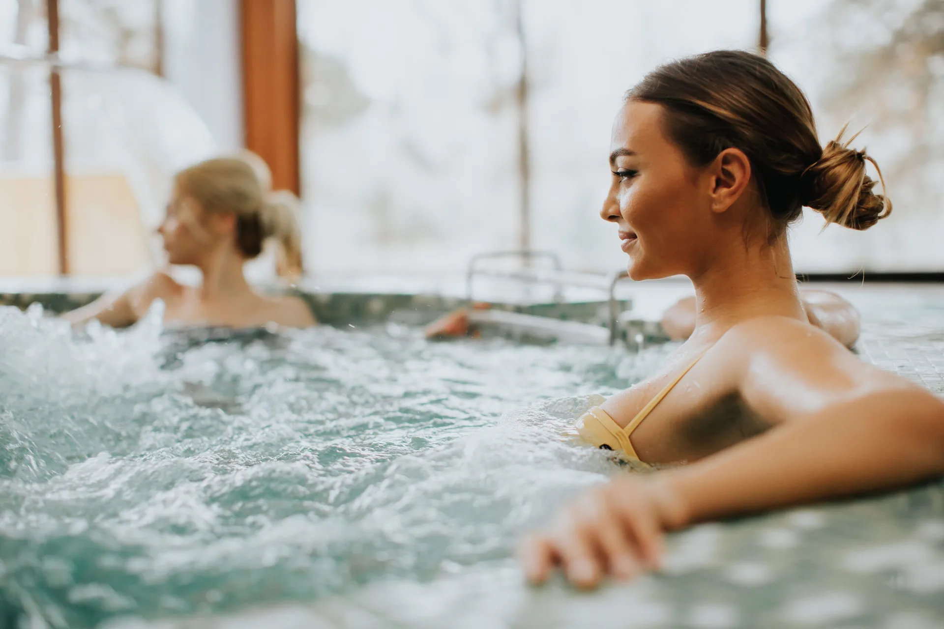 Outdoor Jacuzzi Soak — Grand Park Royal Cozumel